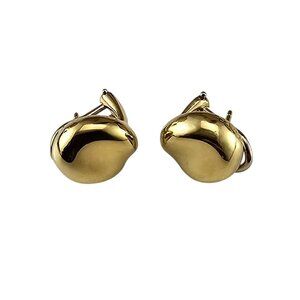 Tiffany & Co. Elsa Peretti 18K Yellow Gold "Bean" Omega Back Earrings #23664